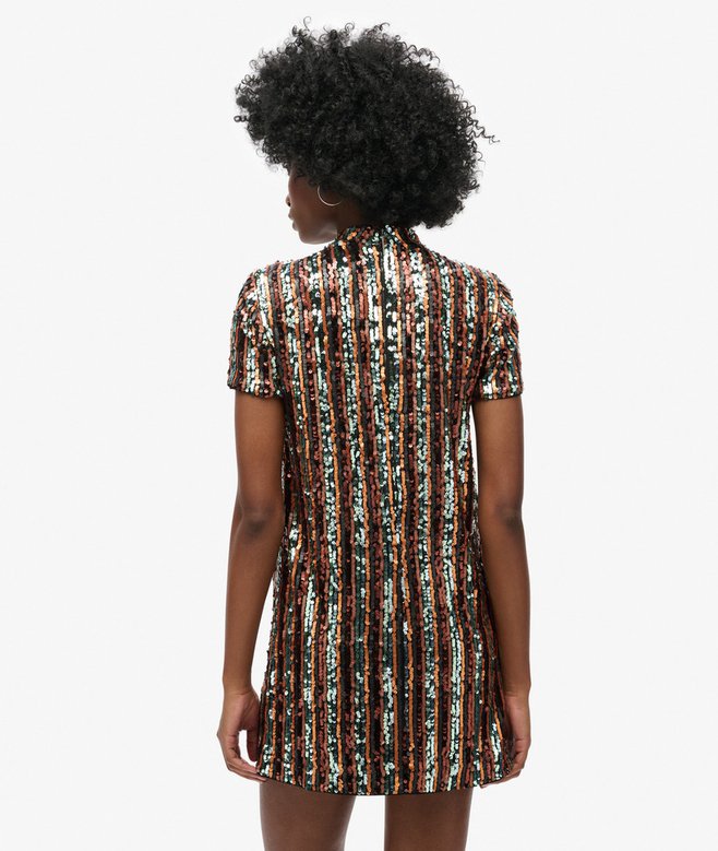 Sequin T-Shirt Mini Dress