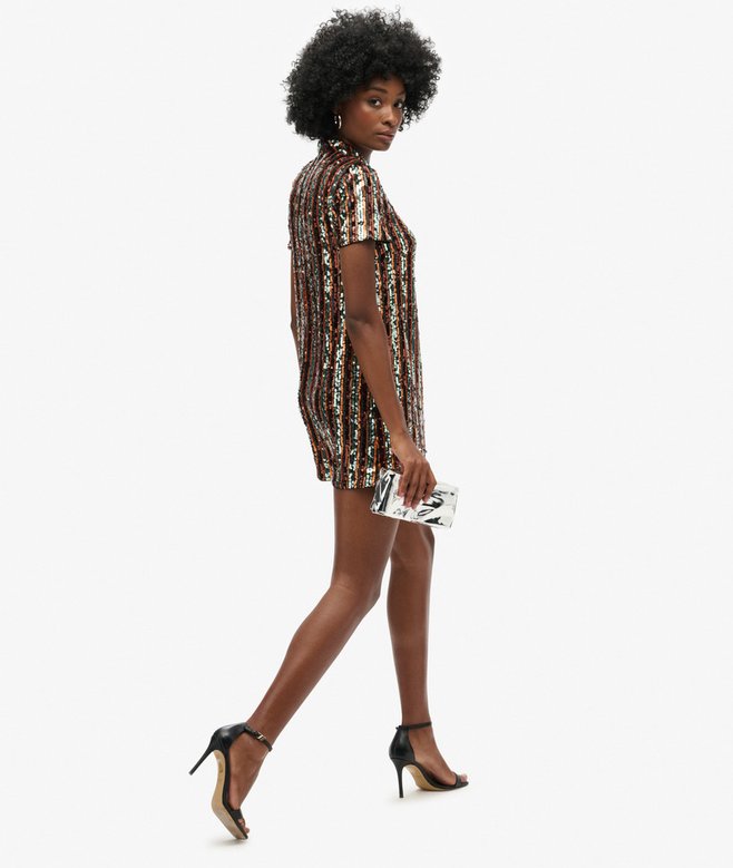 Sequin T-Shirt Mini Dress