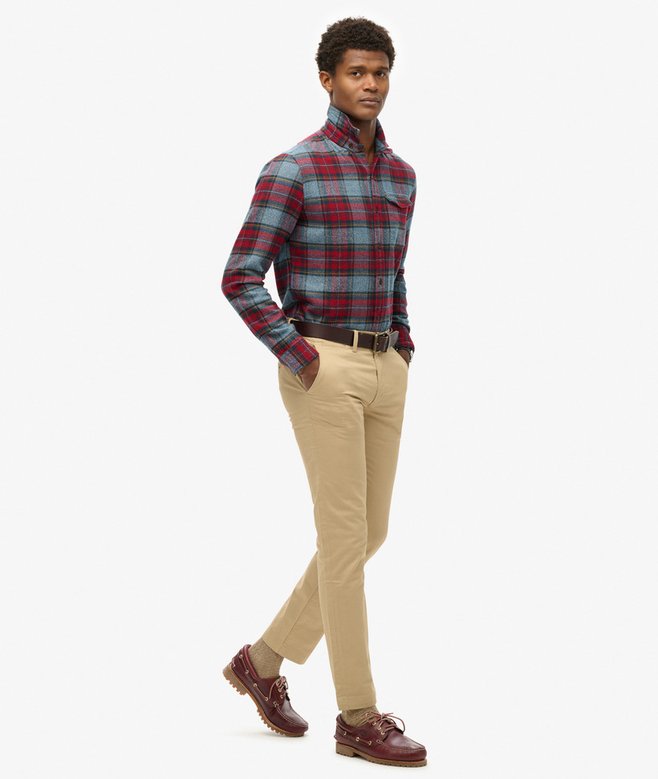 Slim Tapered Stretch Chino Trousers