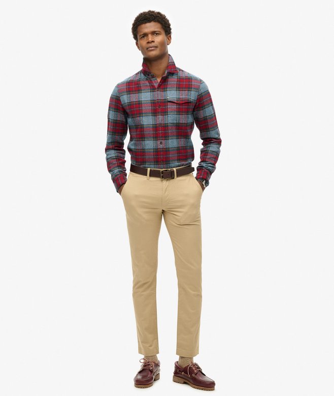 Slim Tapered Stretch Chino Trousers