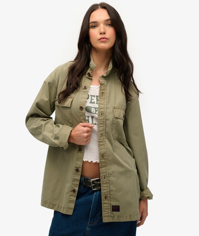 Chemise Militaire Chemise Superdry Femme Chemise Militaire