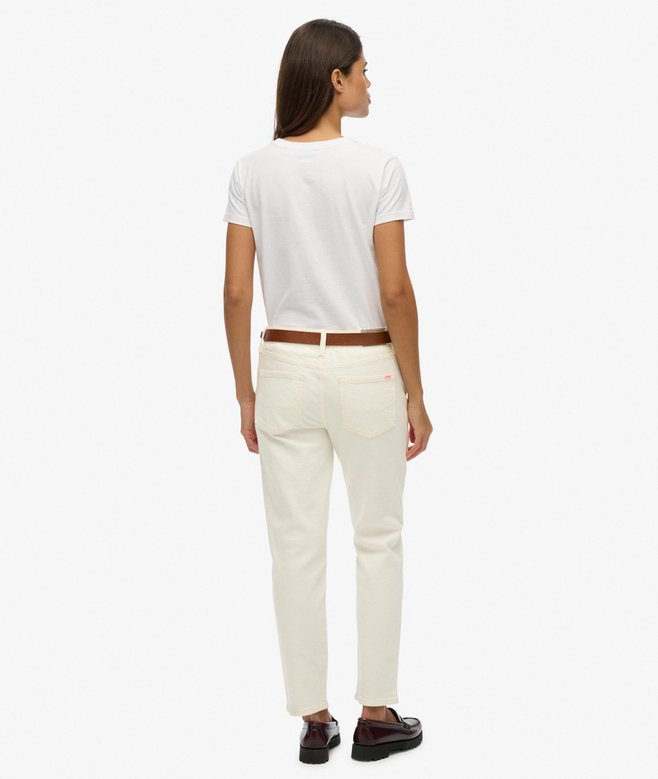 Organic Cotton Mid Rise Slim Jeans