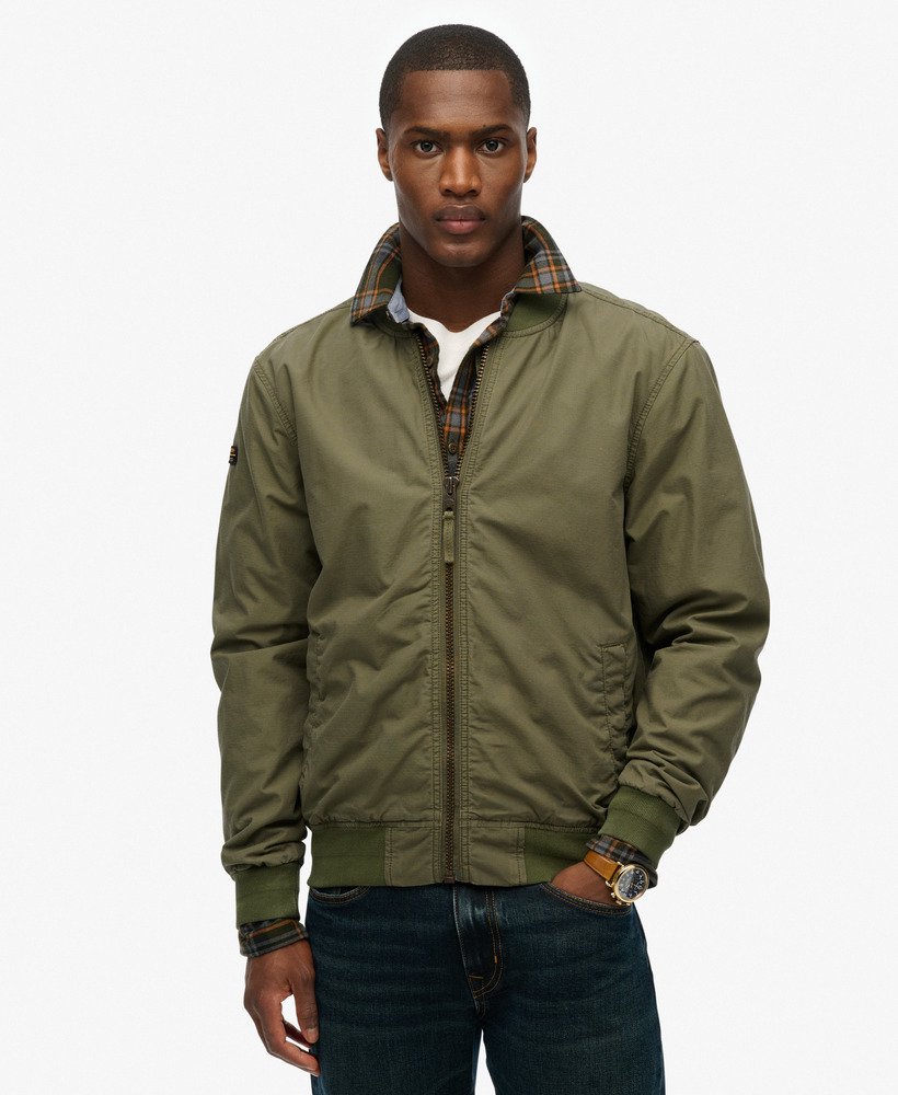 mens Lightweight MA1 Bomber Jacket in Dusty Olive Green | Superdry US
