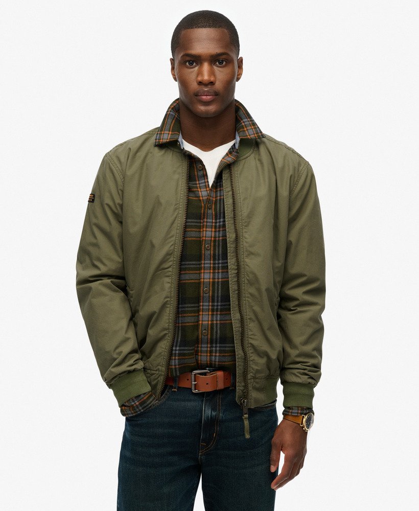 mens Lightweight MA1 Bomber Jacket in Dusty Olive Green | Superdry