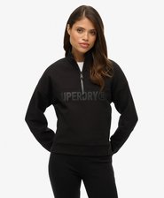 Active Tech Logo Relaxed Half Zip Sweatshirt