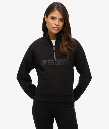 Active Tech Logo Relaxed Half Zip Sweatshirt Image 1