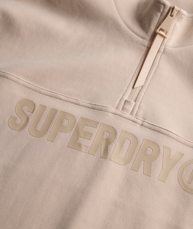 Active Tech Logo Relaxed Half Zip Sweatshirt