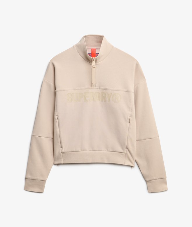 Active Tech Logo Relaxed Half Zip Sweatshirt