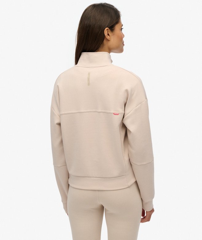 Active Tech Logo Relaxed Half Zip Sweatshirt