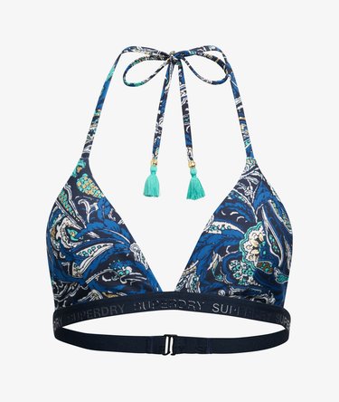 Print Triangle Bikini Top Image 7