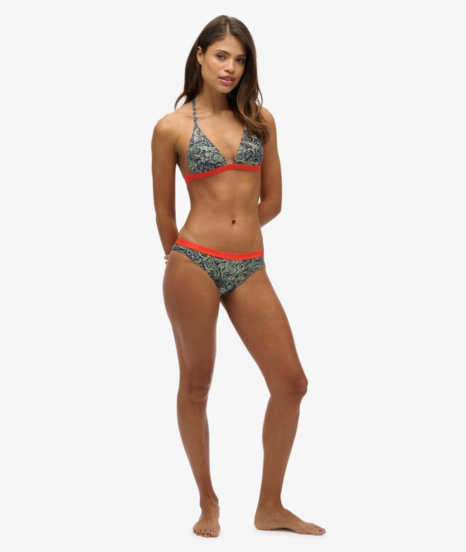Print Triangle Bikini Top