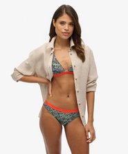 Print Triangle Bikini Top