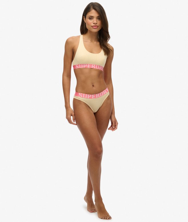 Organic Cotton Large Logo Bikini Briefs