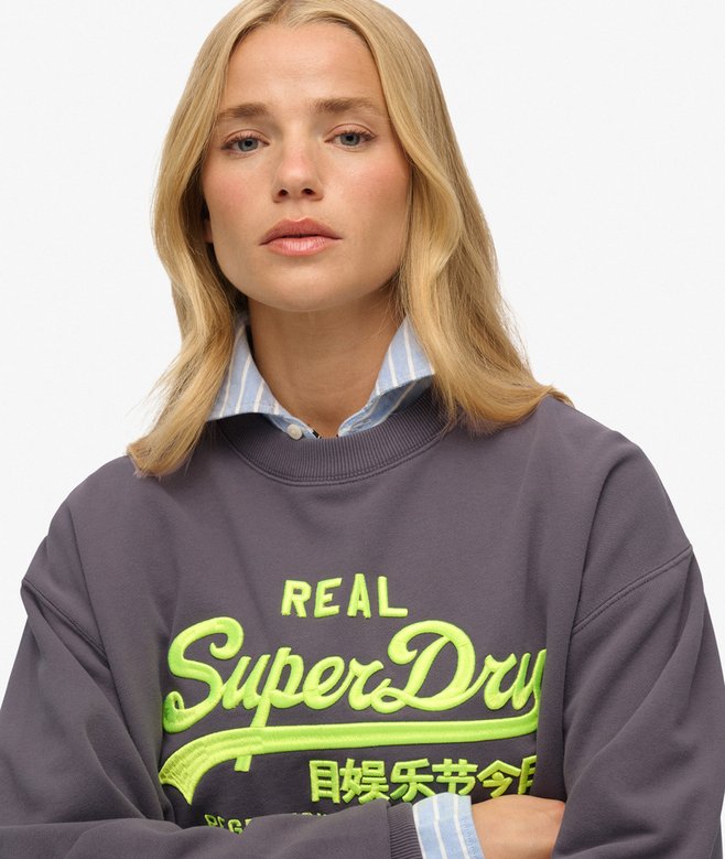 Vintage Logo Neon Loose Crew