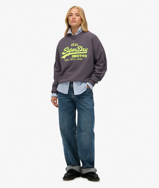 Vintage Logo Neon Loose Crew