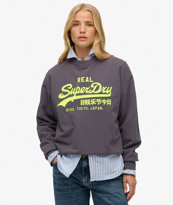 Vintage Logo Neon Loose Crew