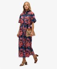 Linen Shirt Maxi Dress