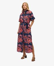 Linen Shirt Maxi Dress