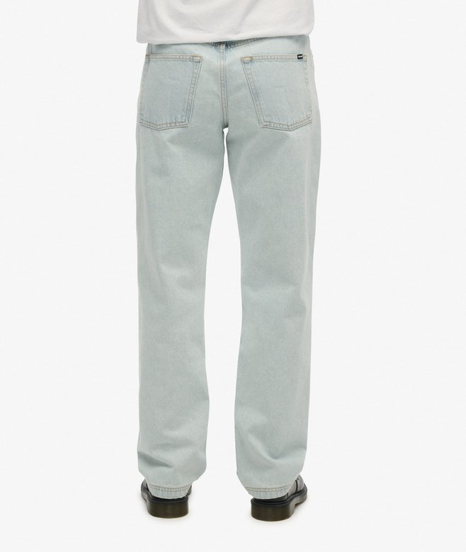 Mid Rise Straight Leg Jeans
