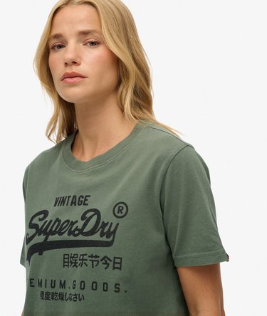 Camiseta de corte relajado con adornos y logo Vintage Image 3