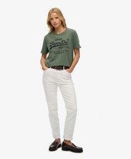 Camiseta de corte relajado con adornos y logo Vintage