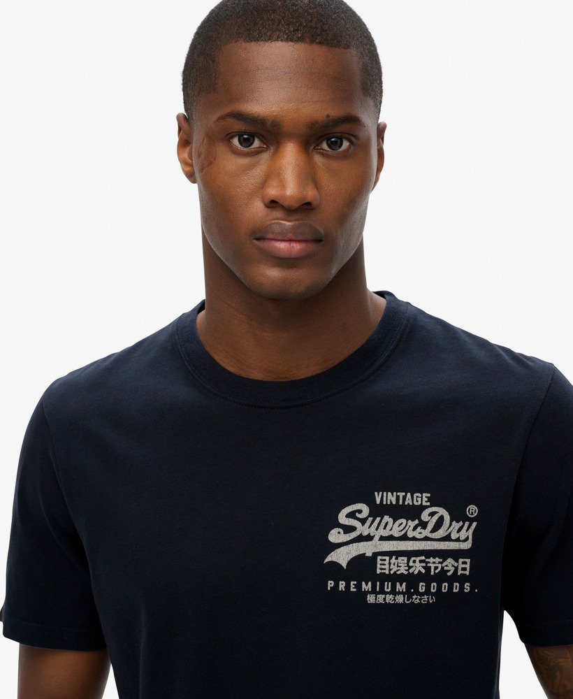 mens Vintage Logo Tokyo Relaxed T-Shirt in Eclipse Navy | Superdry US