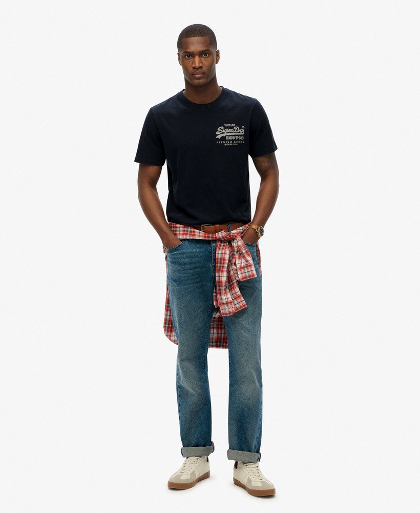 mens Vintage Logo Tokyo Relaxed T-Shirt in Eclipse Navy | Superdry US