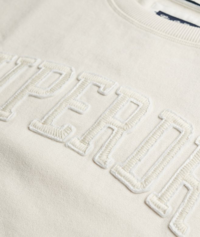 Lucky Brand Felpa Classica Donna Con Logo Tonal Appliqué – Comoda E Morbida