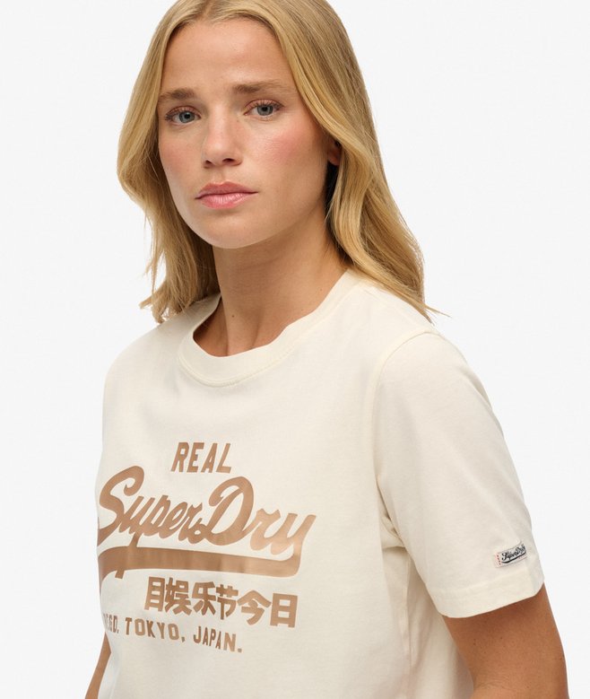 Vintage Logo Metallic T-Shirt