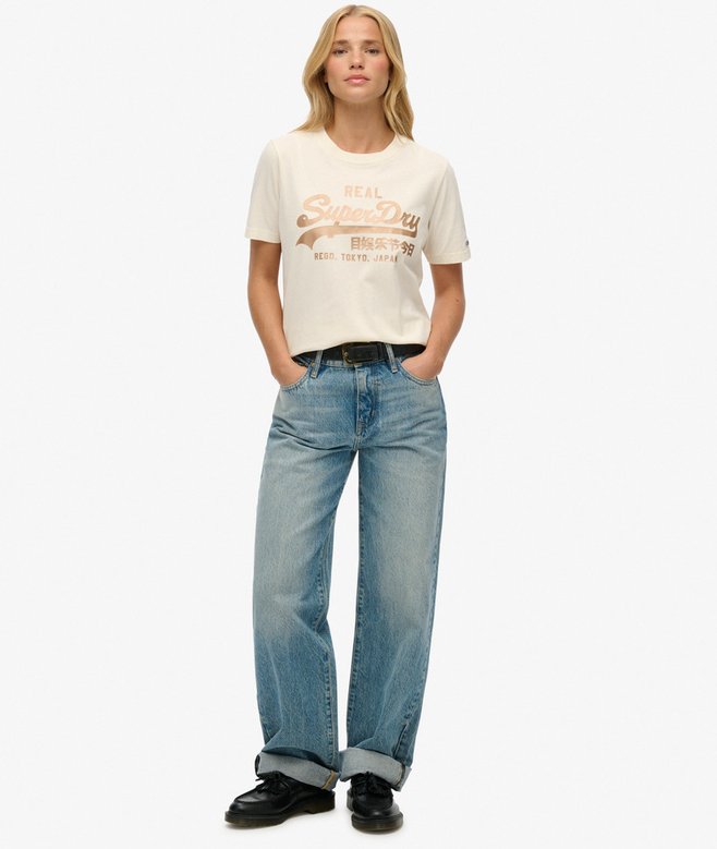 Vintage Logo Metallic T-Shirt