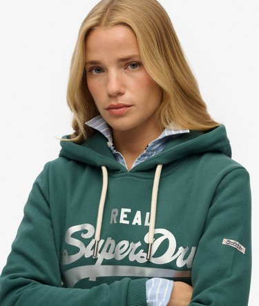 Vintage Logo Metallic-Hoodie Image 3