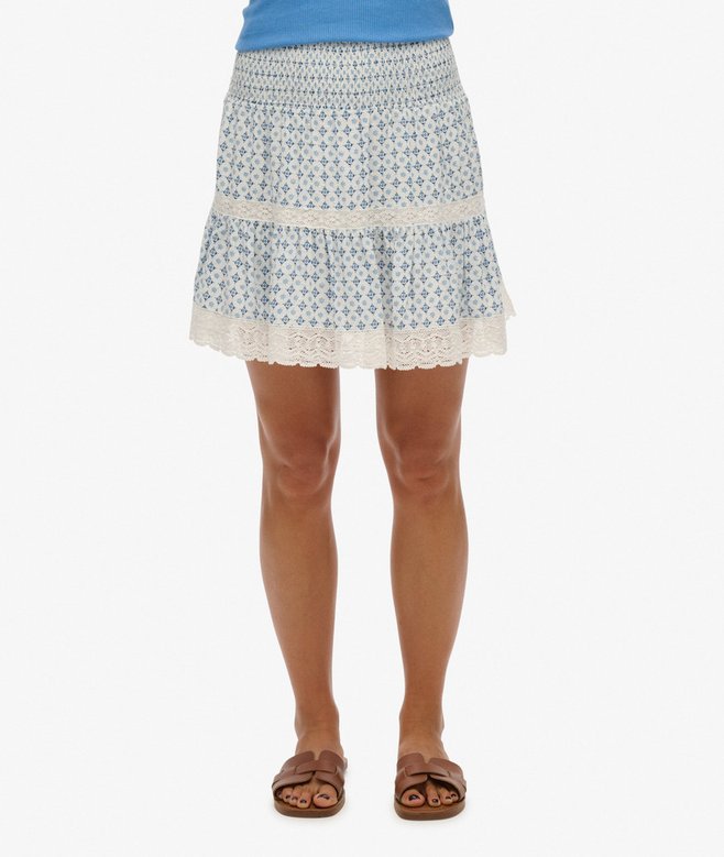 Printed Lace Trim Mini Skirt More Colours Available Price £19.99 Price reduced from £39.99 to You Save 50%
