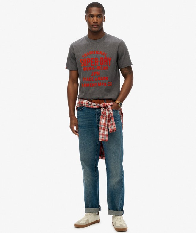 Workwear Flock Graphic T-Shirt (1) 5 out of 5 stars, 1 reviews More Colours Available Price £14.99 Price reduced from £29.99 to You Save 50%