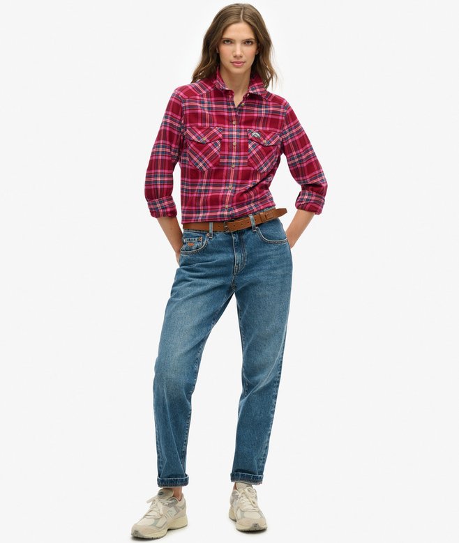 Raff&Taff Camicia Boscaiolo In Flanella Termica – Quadri Rossi – Foderata – Unisex – Taglia XXXL - 4