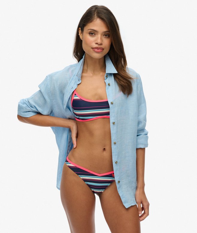 Striped Recycled Bikini Briefs