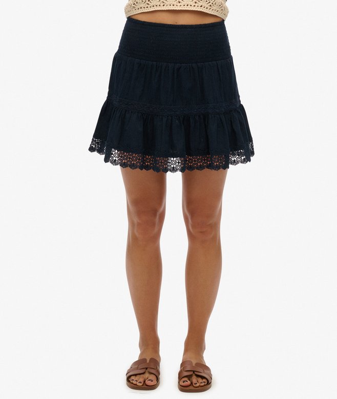 Ibiza Lace Mix Mini Skirt