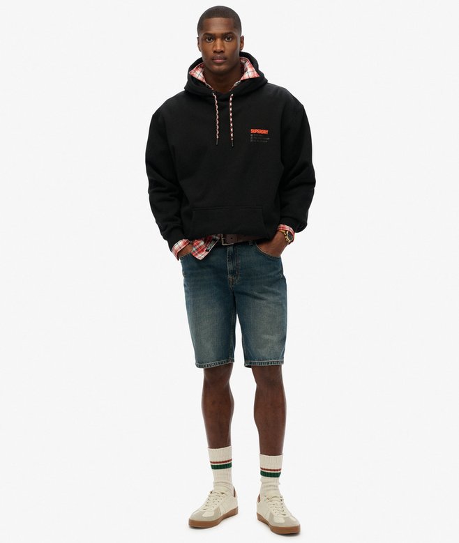 Utility Sport Logo Loose Hoodie
