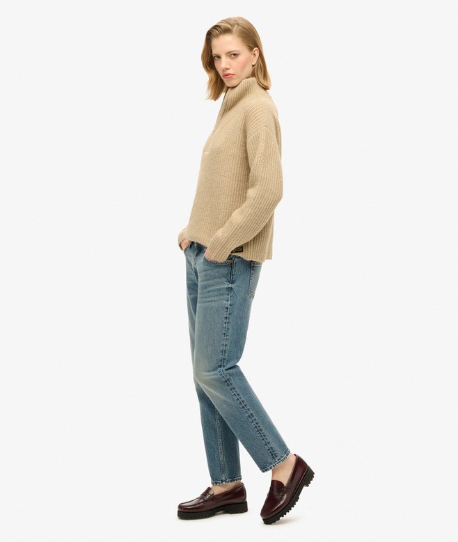 Organic Cotton Mid Rise Slim Jeans
