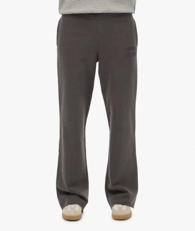 Athletic Tonal Embroidered Wide Leg Joggers