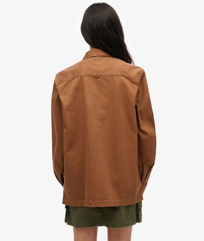 The Merchant Store - Oversized Herringbone Shirt