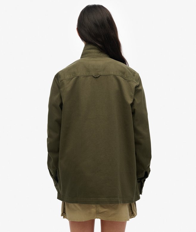 The Merchant Store - Oversized Herringbone Shirt