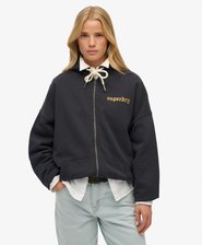 Old School Tattoo oversized hoodie met rits