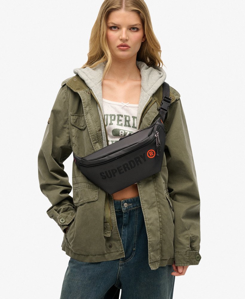womens Tarp Core Bumbag in Black | Superdry UK