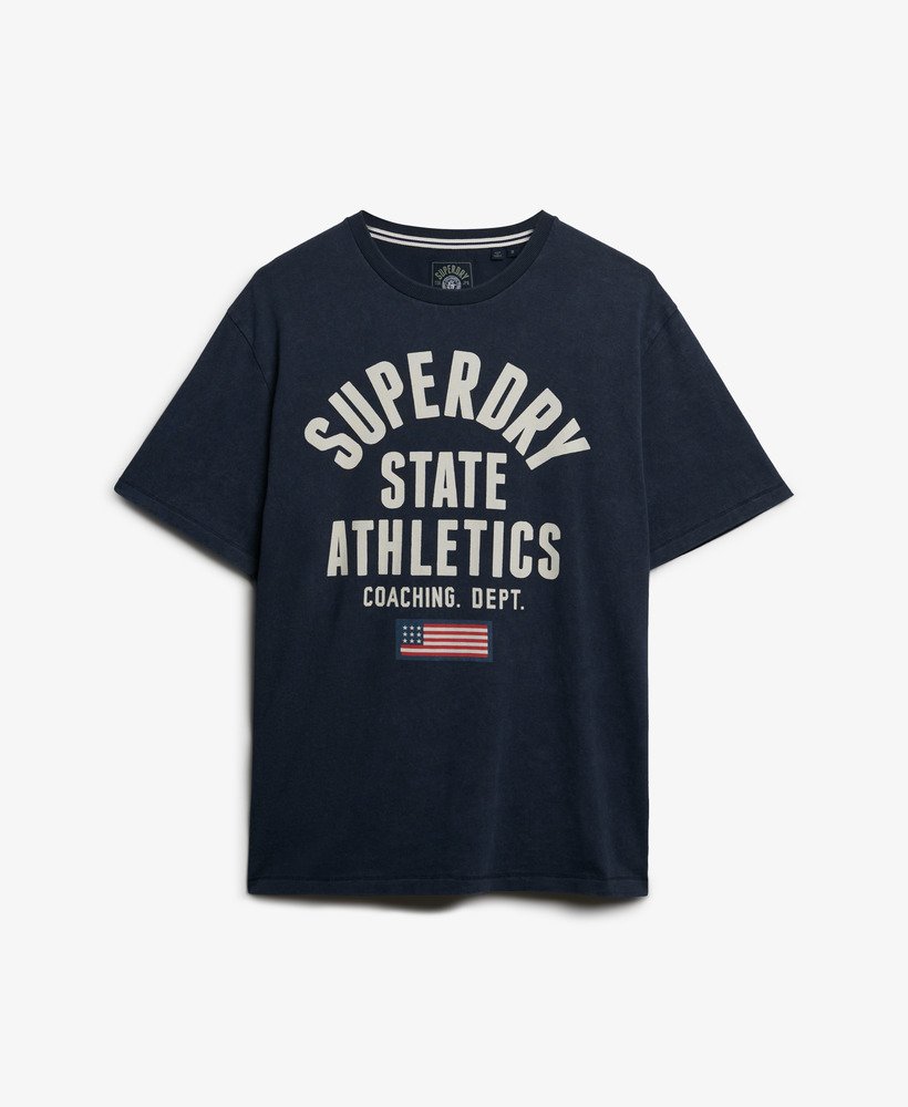 mens Vintage Athletic Essential Graphic T-Shirt in BRADLEY NAVY