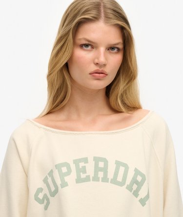 Athletic Essentials Bardot-Sweatshirt mit Rundhalsausschnitt Image 3