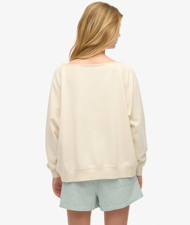 Athletic Essentials Bardot-Sweatshirt mit Rundhalsausschnitt Image 4
