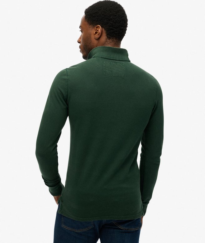 Vintage Athletic Long Sleeve Polo Shirt