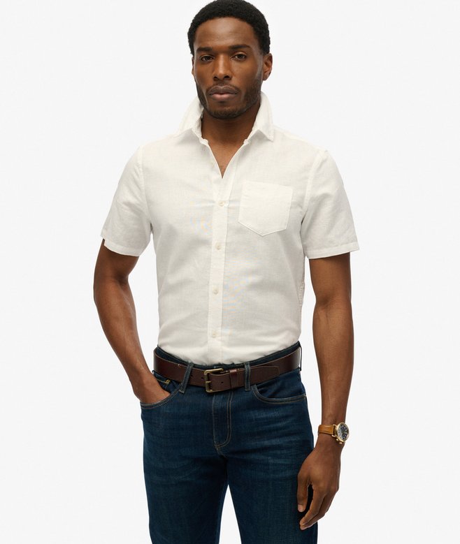 Cotton Linen Short Sleeve Shirt (4) 4 out of 5 stars, 4 reviews More Colours Available Price £31.49 Price reduced from £44.99 to You Save 30%