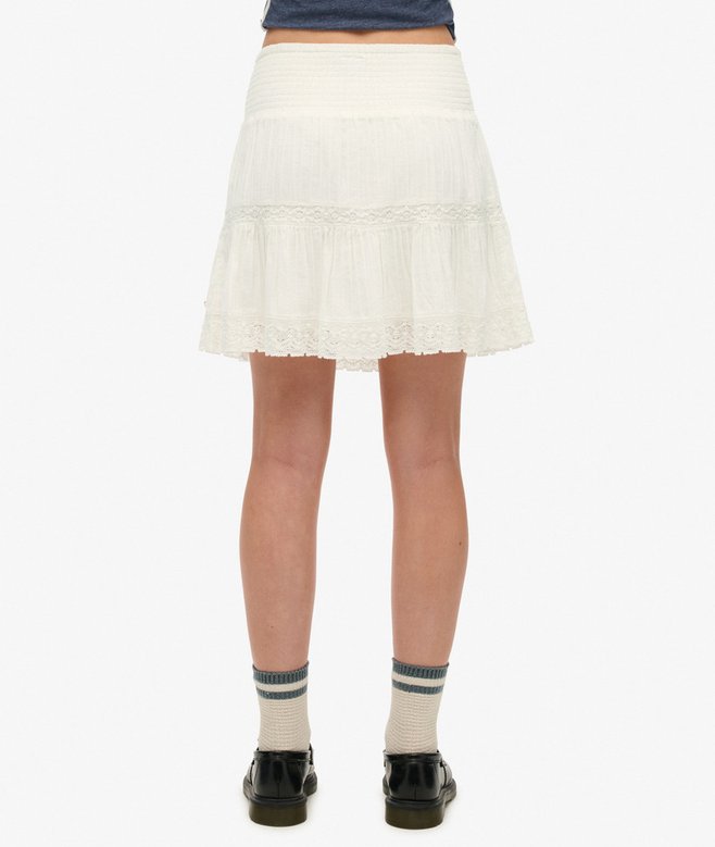 Ibiza Lace Mix Mini Skirt