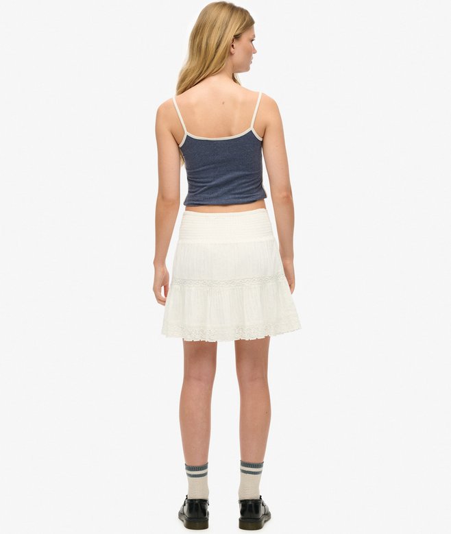 Ibiza Lace Mix Mini Skirt